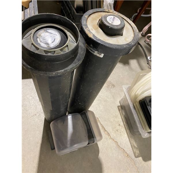 Cup holders and toilet paper holders