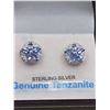 Image 1 : SS Tanzanite earrings with certificate