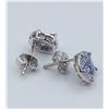 Image 3 : SS Tanzanite earrings with certificate