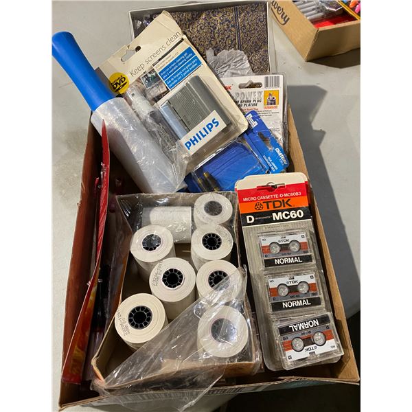 Lot thermal rolls, micro cassettes ect