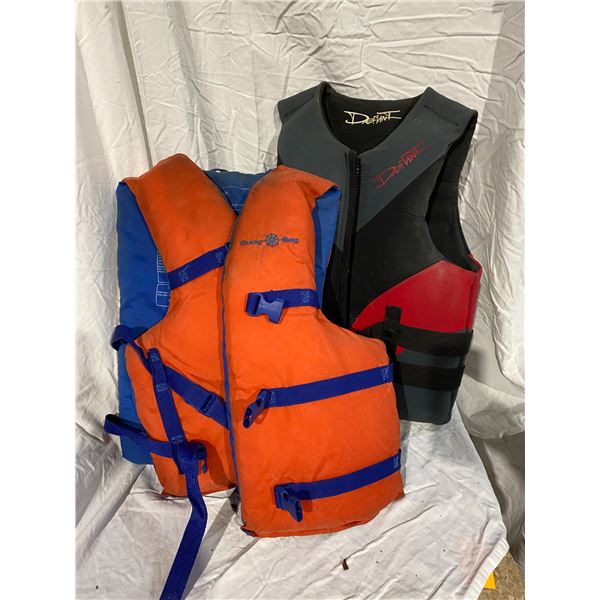 Two life jackets