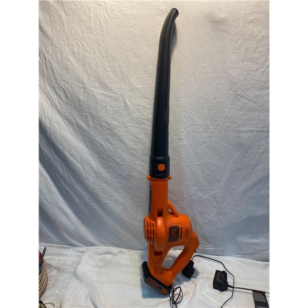 Black and decker blower with charger