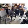 Image 1 : 4 stacking patio chairs