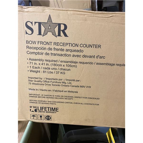 New  front reception counter