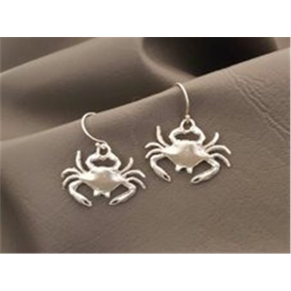 Crab Earrings and Necklace (Matching Set)