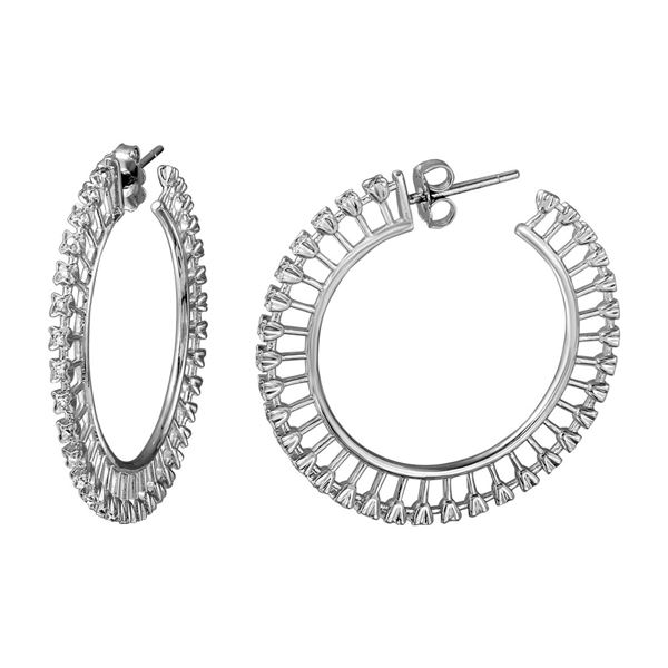 Natural 0.24 CTW Diamond Earrings 14K White Gold - REF-89Y3N