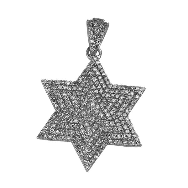 Natural 0.77 CTW Diamond Necklace 14K White Gold - REF-65H7W