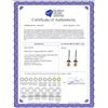 Image 2 : Genuine 3.4 ctw Citrine & Amethyst Earrings 14KT White Gold - REF-26P6H