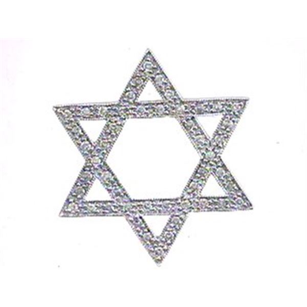 Natural 0.37 CTW Diamond Necklace 14K White Gold - REF-47K7R