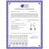 Image 2 : Genuine 2.9 ctw Emerald Earrings 14KT Yellow Gold - REF-50A6K