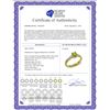 Image 2 : Genuine 0.65 ctw Peridot & Diamond Ring 14KT Yellow Gold - REF-69Y6F