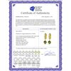 Image 2 : Genuine 2.63 ctw Peridot & Diamond Earrings 14KT White Gold - REF-56T2A