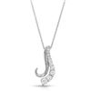 Image 1 : Natural 0.50 CTW Diamond Necklace 14K White Gold - REF-69K3R