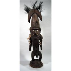 A YUAT RIVER ANCESTOR SCULPTURE,
