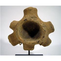 A SUPERB PREHISTORIC ARAU STONE MORTAR,