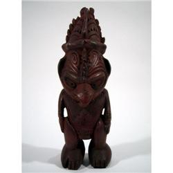 AN OLD LOWER SEPIK ANCESTOR SCULPTURE,