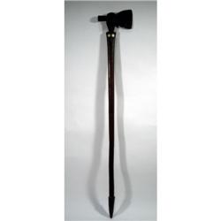 A FINE NEW HEBRIDES BATTLE AXE,