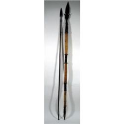 TWO AFRICAN SPEARS,