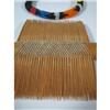 Image 2 : A GLASS BEAD BRACELET AND HAIR COMB,