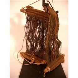 TWO WEST AFRICAN WEAVERS HEDDLES,