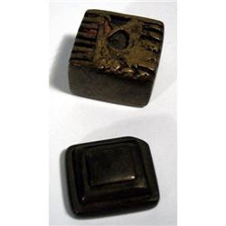 TWO AFRICAN GOLD WEIGHTS,