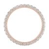 Image 3 : 2.25 ctw Diamond Art Deco Eternity Men's Band 18k Rose Gold - REF-178Y2X
