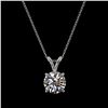 Image 3 : 1.26 ctw Certified Quality Diamond Necklace 10k White Gold - REF-188A2N