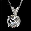 Image 2 : 1.29 ctw Certified Quality Diamond Necklace 10k White Gold - REF-188M2G