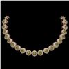 Image 1 : 72.27 ctw Tourmaline & Diamond Victorian Necklace 14K Rose Gold - REF-2169R8K