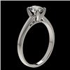 Image 3 : 1 ctw Certified VS/SI Quality Oval Diamond Solitaire Ring 10k White Gold - REF-243A2N