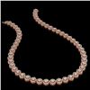 Image 2 : 18.43 ctw Cushion Cut Diamond Micro Pave Necklace 18K Rose Gold - REF-1605X8A