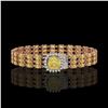 Image 1 : 25.15 ctw Citrine & Diamond Bracelet 14K Rose Gold - REF-281F8M