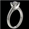 Image 3 : 1.25 ctw Certified VS/SI Quality Princess Diamond Ring 10k White Gold - REF-304H6R