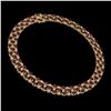 Image 2 : 31.85 ctw Garnet & Diamond Necklace 10K Yellow Gold - REF-427W3H