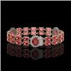 Image 2 : 17.79 ctw Tourmaline & Diamond Bracelet 14K Rose Gold - REF-290G5W