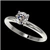 Image 1 : 0.78 ctw Certified Quality Diamond Engagment Ring 10k White Gold - REF-68W2H