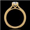 Image 1 : 1.45 ctw VS/SI Diamond Art Deco Ring 18k Yellow Gold - REF-400Y2X