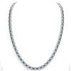 Image 3 : 45 ctw Aquamarine Eternity Designer Necklace 14k White Gold - REF-418H5R