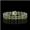 Image 1 : 17.79 ctw Tourmaline & Diamond Bracelet 14K White Gold - REF-283H3R