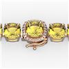 Image 1 : 35 ctw Citrine & Micro VS/SI Diamond Bracelet 14k Rose Gold - REF-134A2N