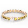 Image 3 : 35 ctw Citrine & Micro VS/SI Diamond Bracelet 14k Rose Gold - REF-134A2N