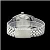 Image 4 : Rolex Men's Stainless Steel, QuickSet, Arabic Dial with Pyrimid Diam Bezel