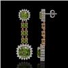 Image 2 : 18.38 ctw Tourmaline & Diamond Earrings 14K Rose Gold - REF-416Y9X