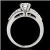 Image 2 : 1.40 ctw Certified Diamond Solitaire Ring 10k White Gold - REF-190W9H