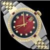 Image 1 : Rolex Ladies Two Tone 14K Gold/SS, Diam Dial & Diam/Ruby Bezel, Sapphire Crystal