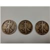 Image 1 : Walking Half Dollars (3) 1919-S, 1945-S, 1945