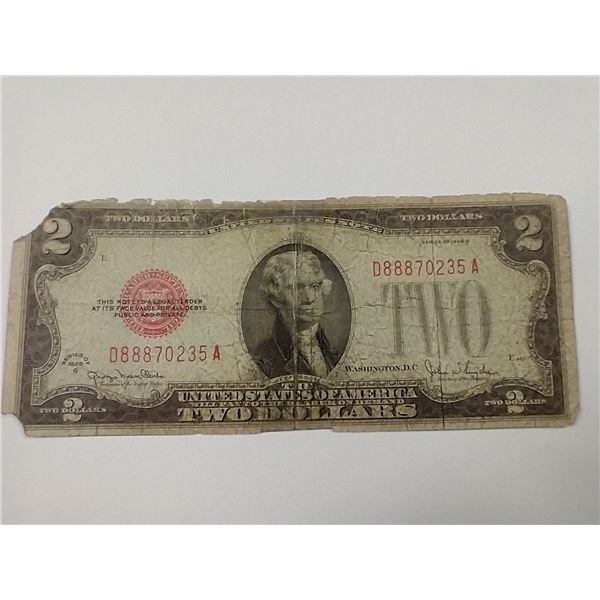 Two Dollar Bill 1928G