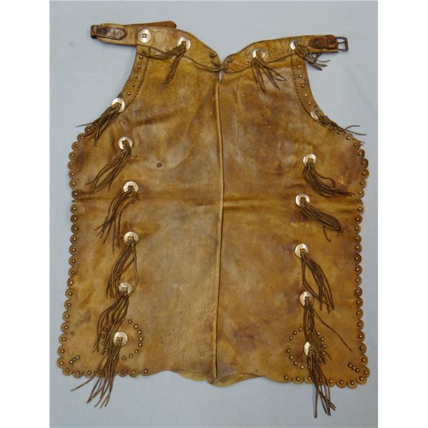 Al Furstnow fancy studded chaps, inside pockets, scalloped borders