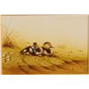 Image 1 : Waterhouse, Ralph, Red Head Chicks, gouache, 5" x 7"