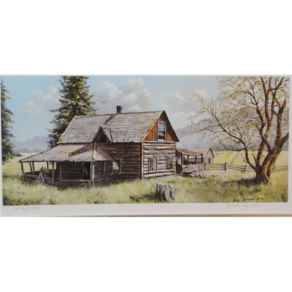 Syverson, Judy print, The Old Dorch Place, 4" x 8", #602/1000